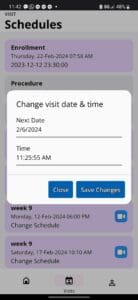 patient automation with visit schedules